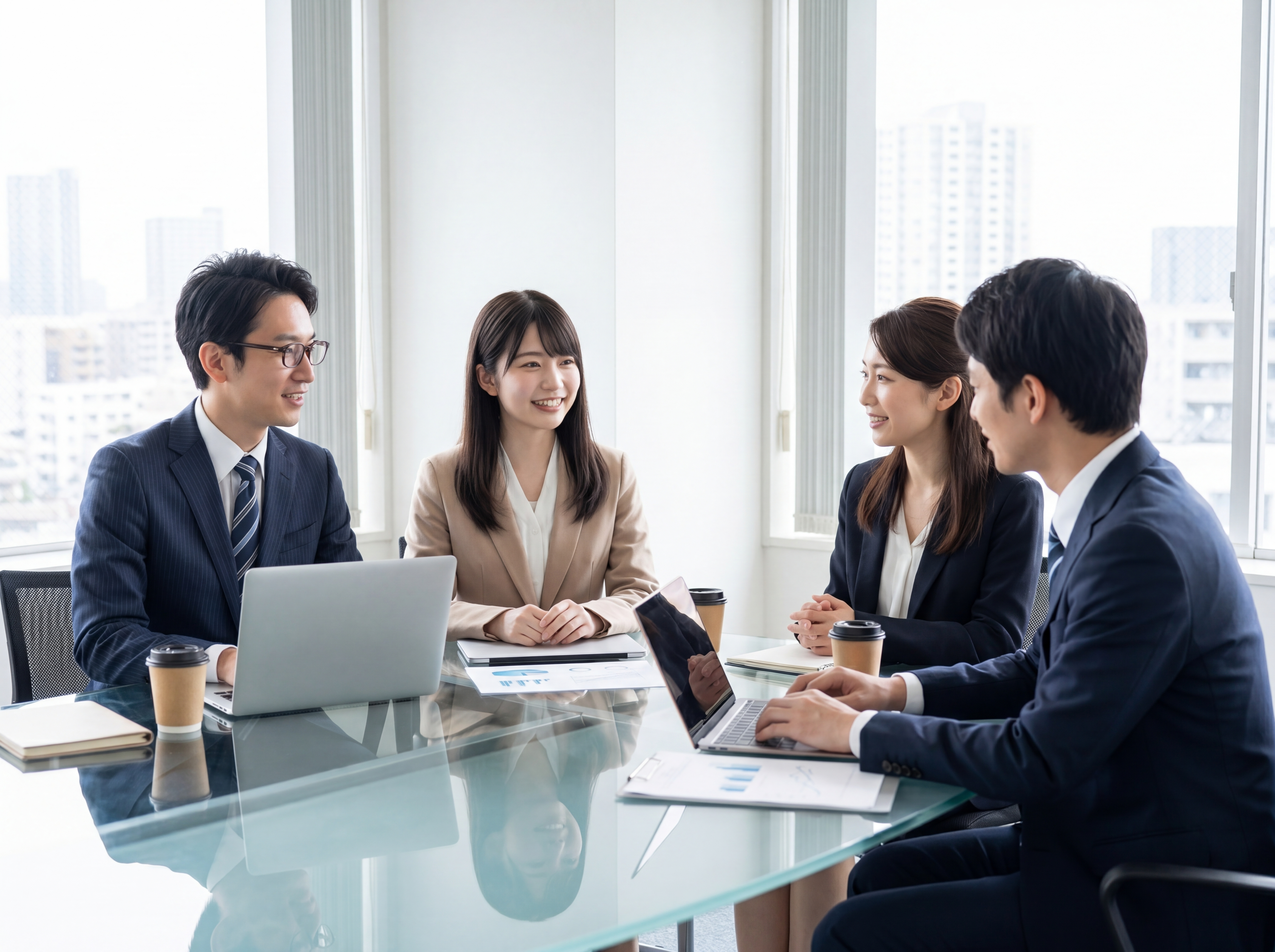 毎週火曜朝にプロが書いた 1 通が届くを表現する 20-30 代会社員のキャリアシーン