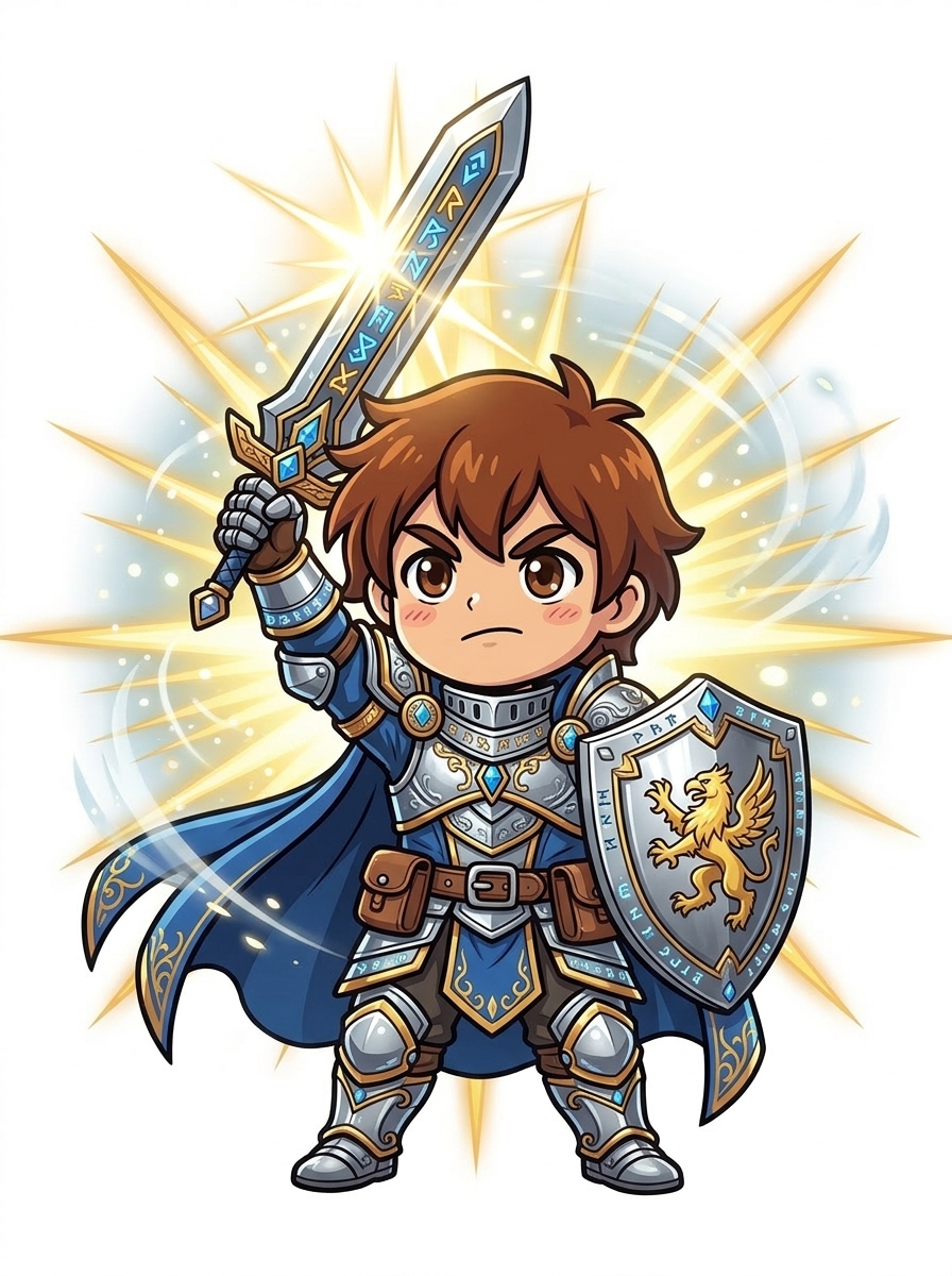 ナイト — 剣と盾