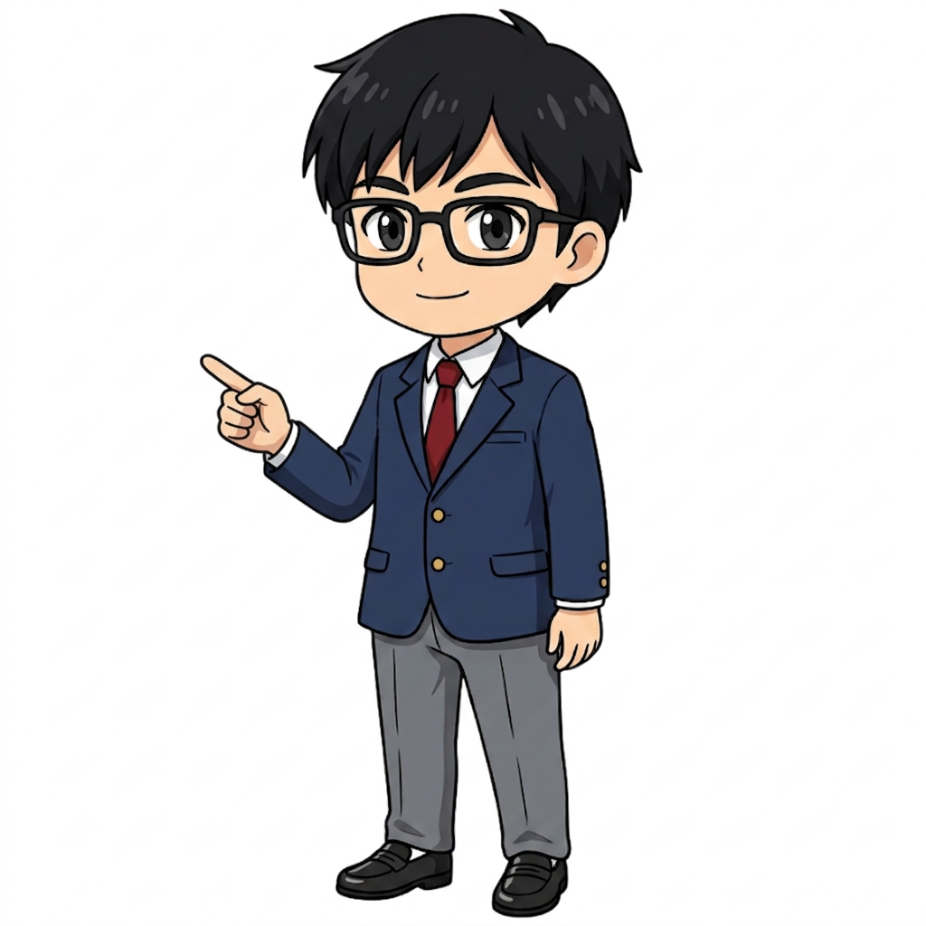 ゆめスタガイド — 男子高校生（メガネ）