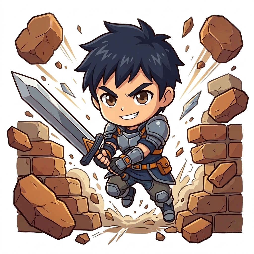 戦士（Takeru）— 壁破りアクション